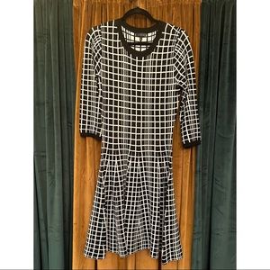 Black and White Sweater Dress- small